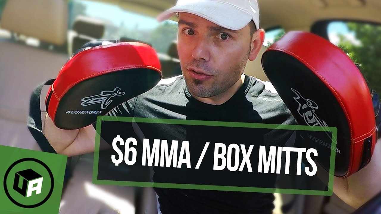 $6 MMA Boxing Focus Pads Mitts. Are Expensive PADS Better?  *** WAISHENGREN Pads Review.