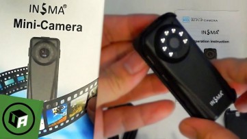 INSMA WI-FI SPY SECURITY Camera Unboxing. 1080P / Nightvision / Phone Wifi / 2-Way-Audio / Loop REC