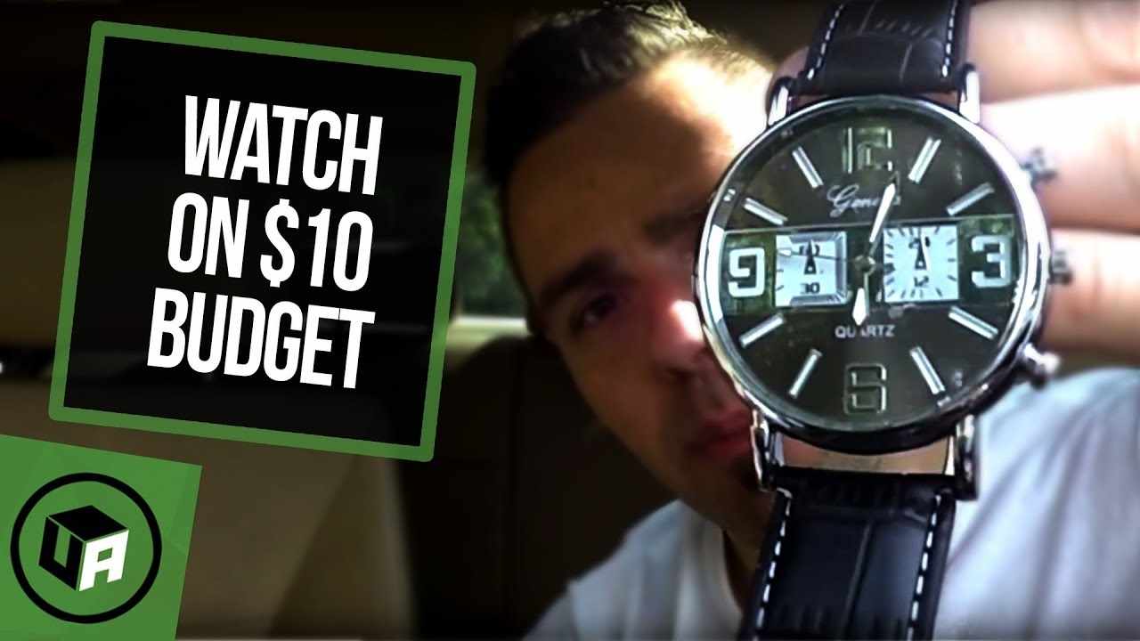 WATCH ON A $10 BUDGET. Geneva Quartz Men's Watch Unboxing Review